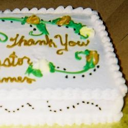 Pastors Appreciation Cake Design